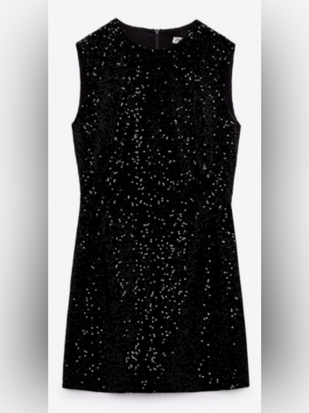 Zara Black Sequin Sleeveless Formal Dress